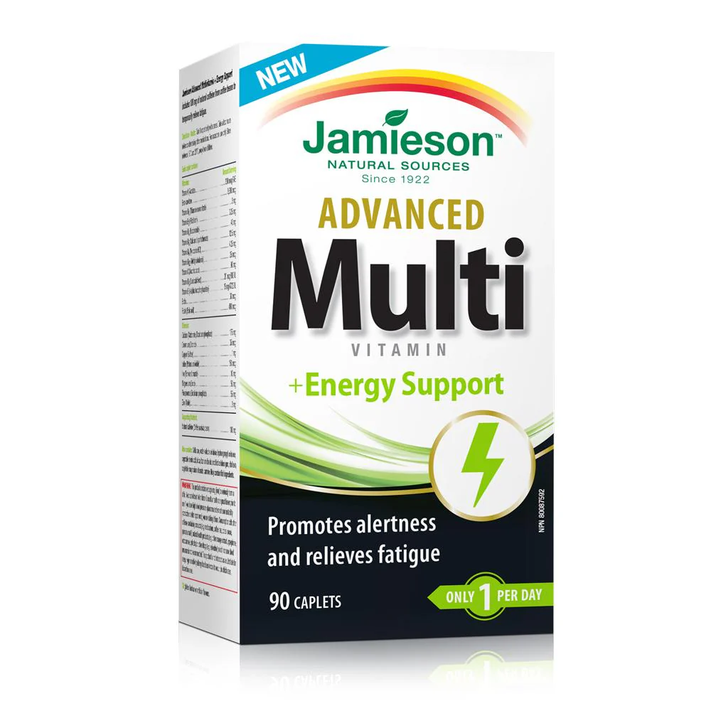 Jamieson Advanced Multi Vitamin + Energy Support - 90 caplets