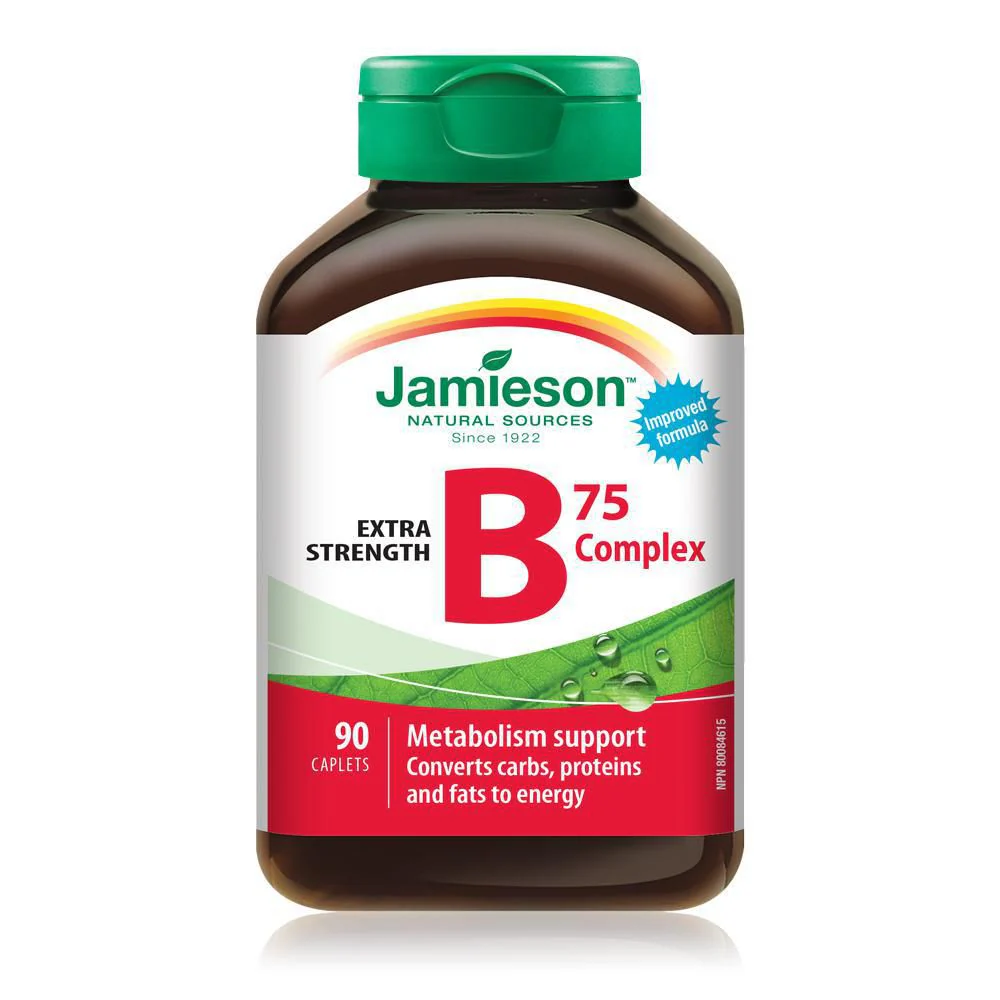Jamieson B Complex Extra Strength 75 mg - 90 caplets