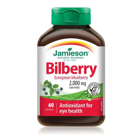 Jamieson Bilberry (European Blueberry) 2000 mg - 60 capsules