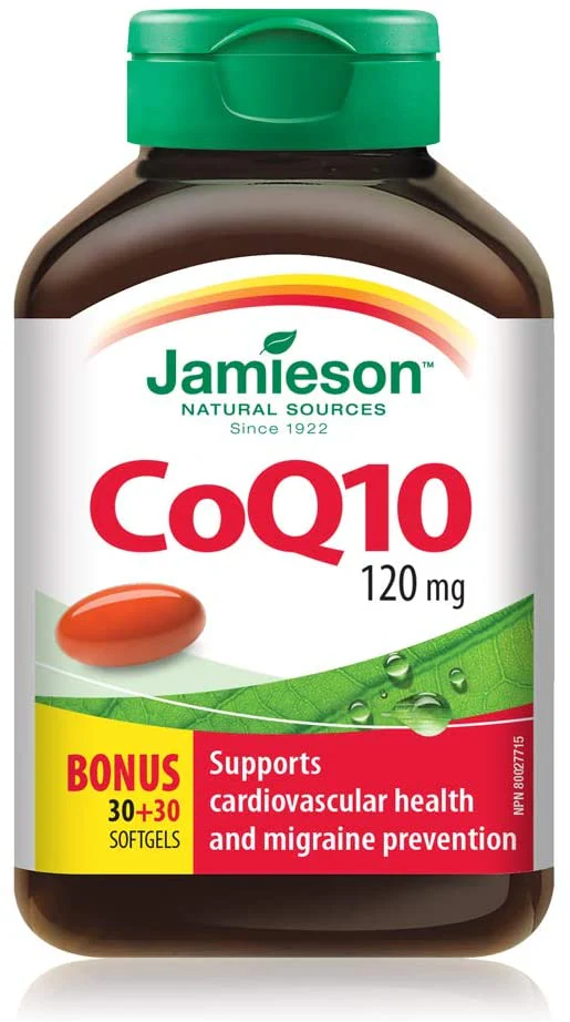 Jamieson CoQ10, 120 mg - 60 softgels