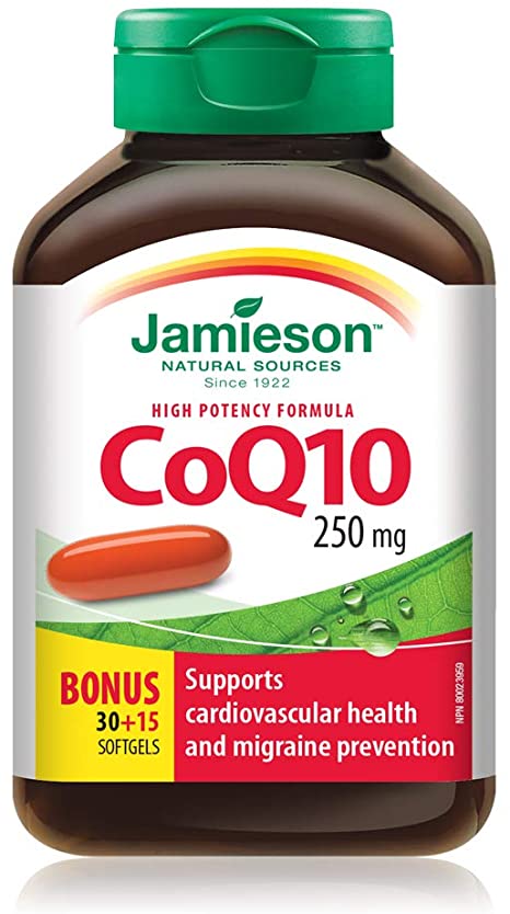 Jamieson CoQ10, 250 mg - 45 softgels