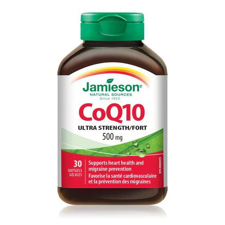 Jamieson CoQ10 Ultra Strength, 500 mg - 30 softgels