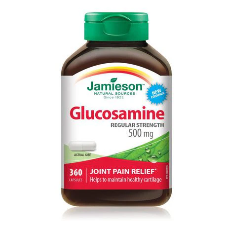 Jamieson Glucosamine Regular Strength 500 mg - 360 capsules