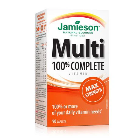 Jamieson Multi 100% Max Strength Complete Vitamin - 90 caplets