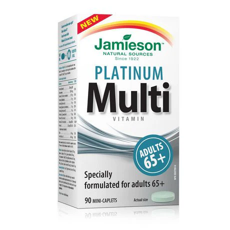 Jamieson Platinum Multi Vitamin for Adults 65+ - 90 caplets
