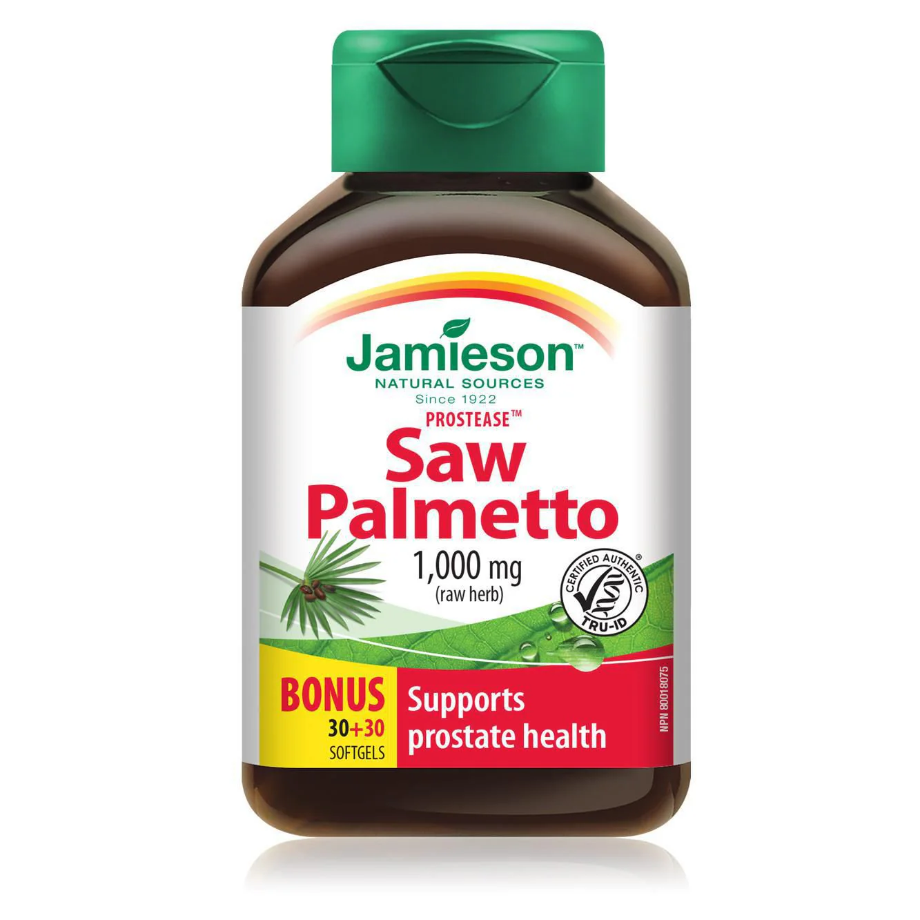 Jamieson Prostease Saw Palmetto 1000 mg - 30 soft gels