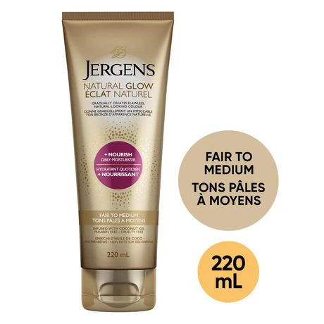Jergens Natural Glow + Nourish Tanning Lotion - 220 ml