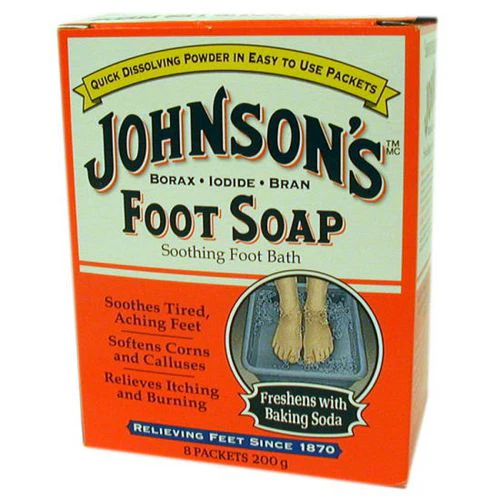 Johnson's Foot Soap, Soothing Foot Bath - 8 packets