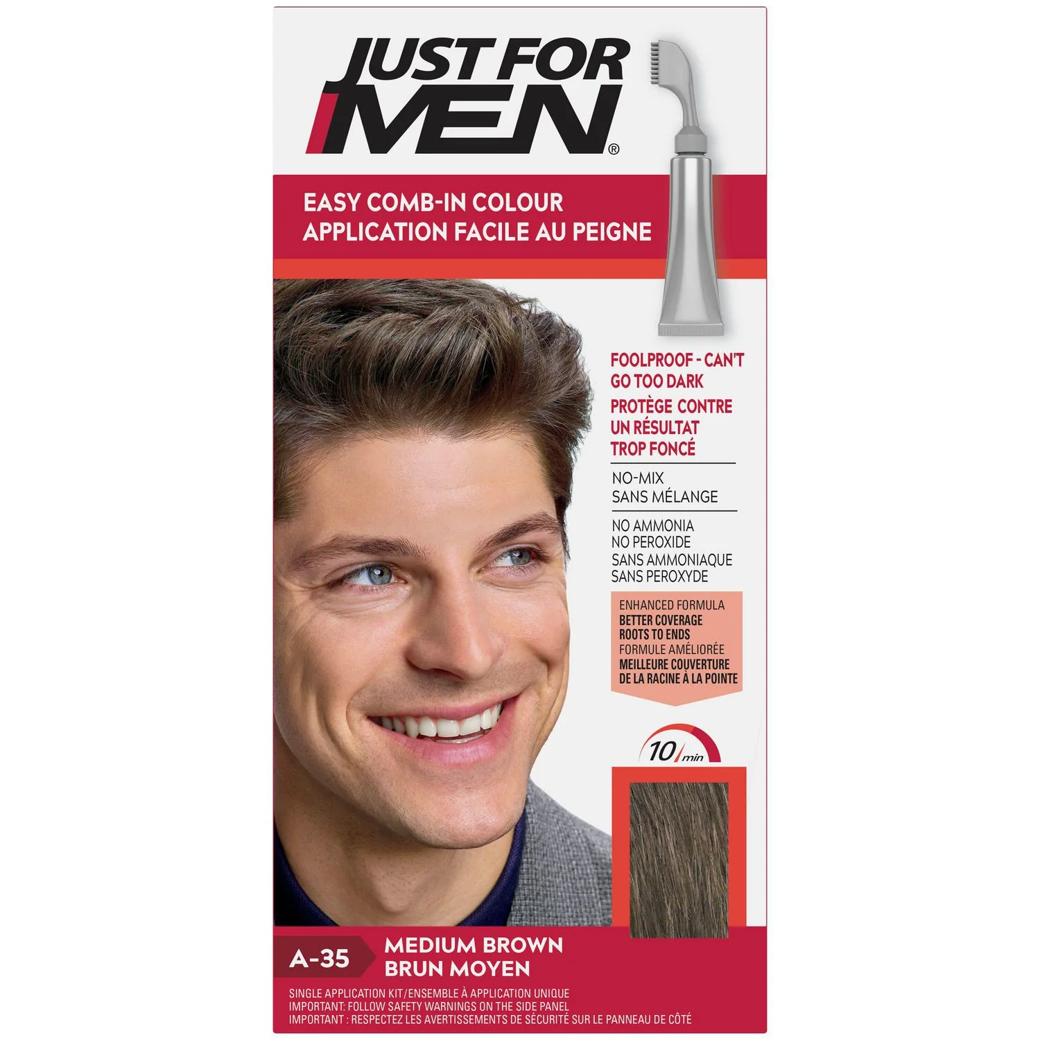 Just For Men Easy Comb-In Colour - single application kit - Image 2