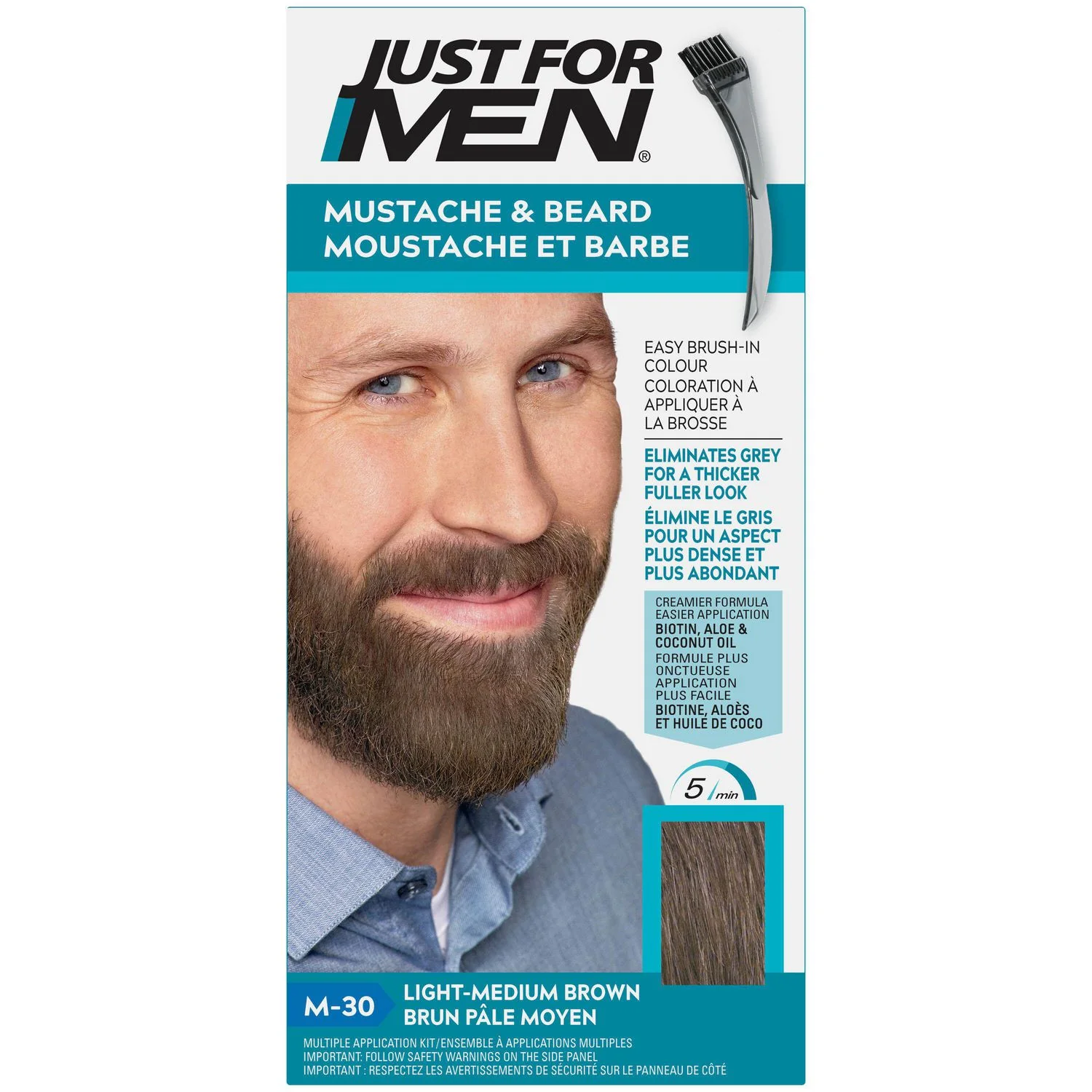 Just For Men Mustache & Beard - single application kit - Image 3