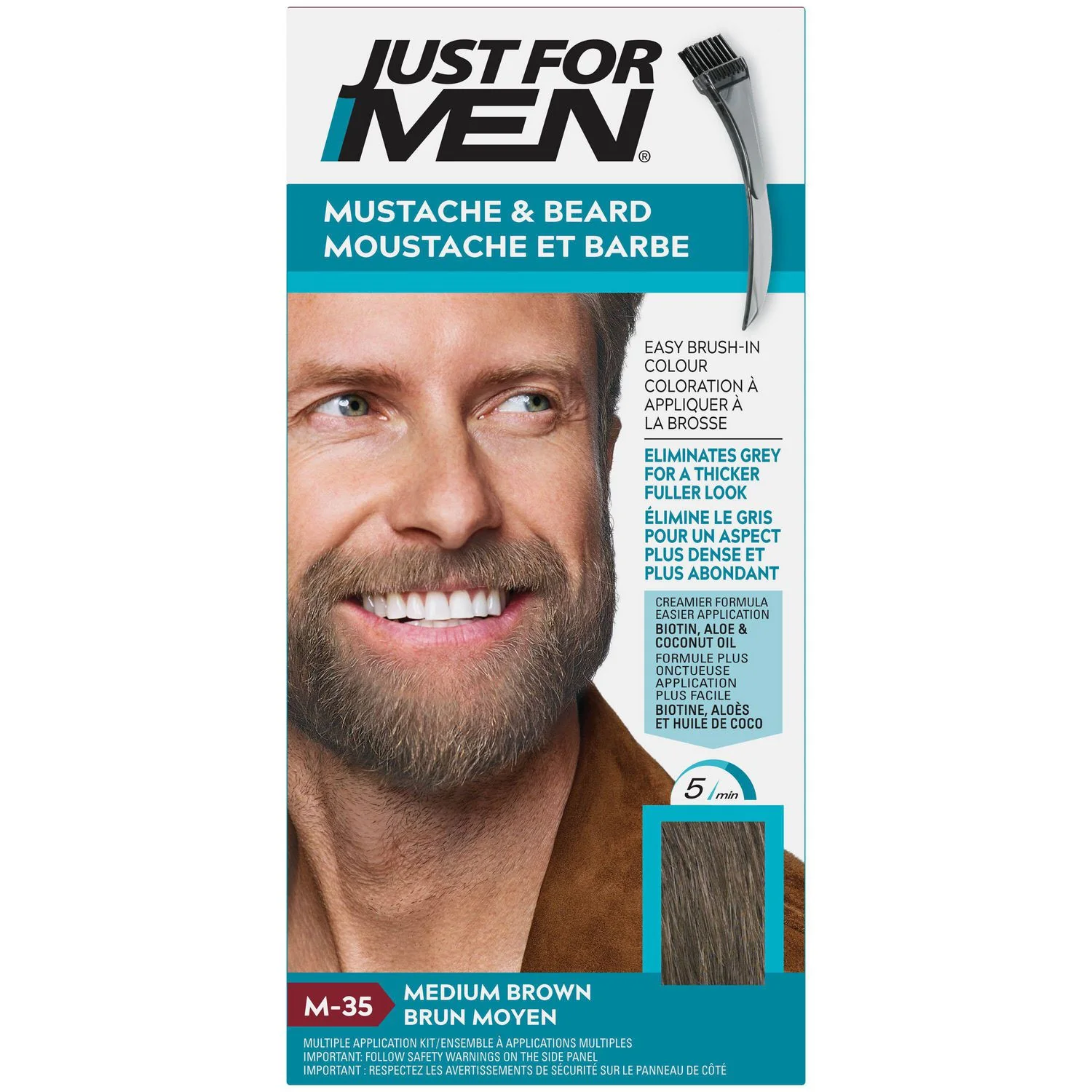 Just For Men Mustache & Beard - single application kit - Image 4
