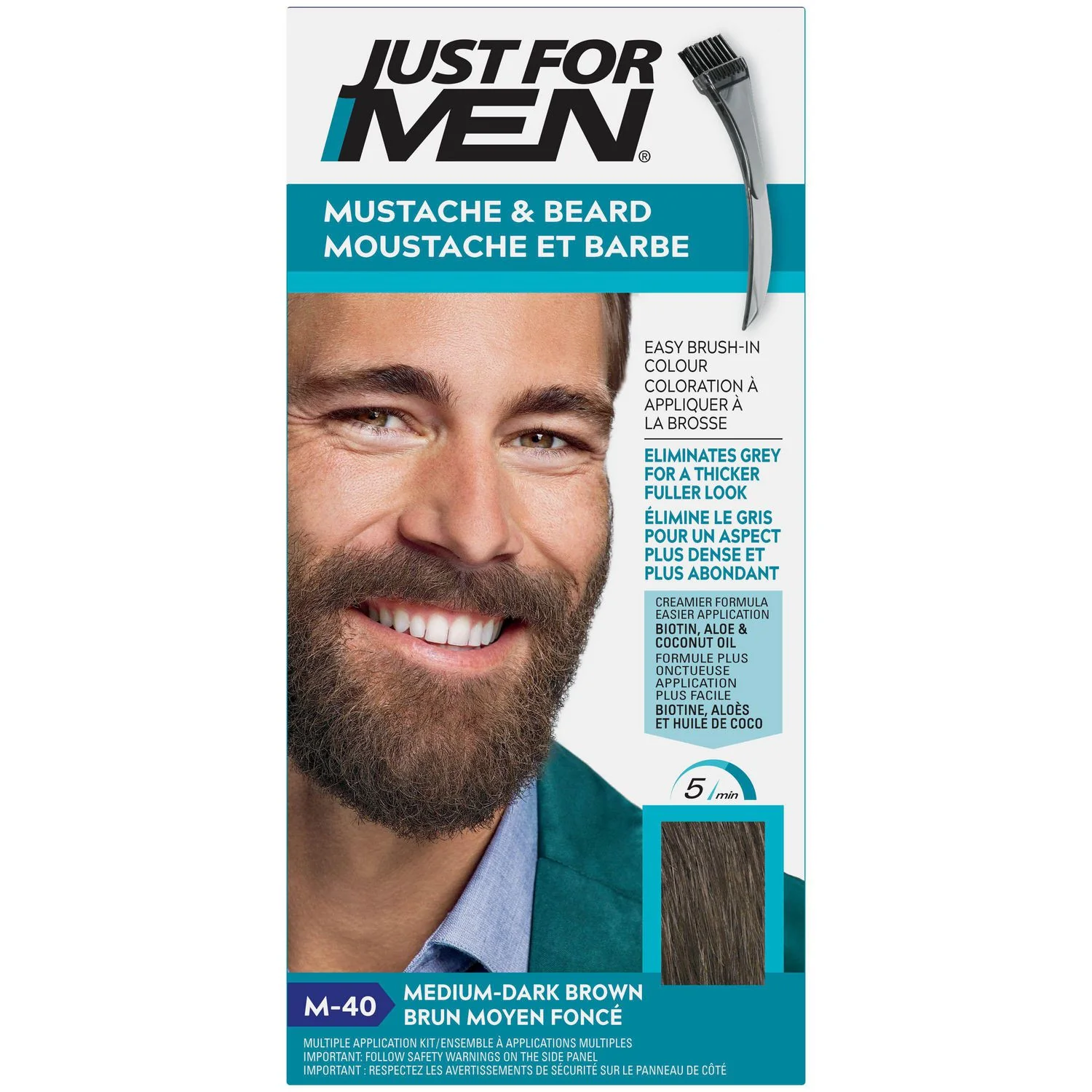 Just For Men Mustache & Beard - single application kit - Image 5