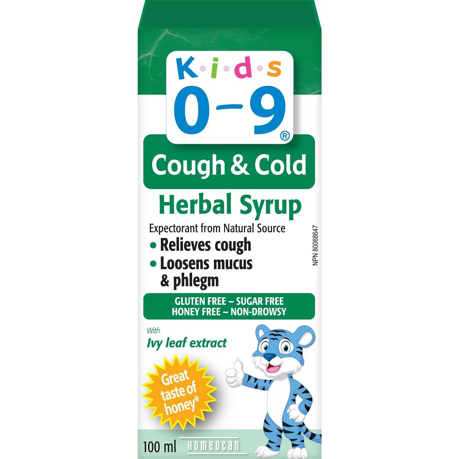 Kids 0-9 Cough & Cold Herbal Syrup with Ivy Leaf Extract - 100 ml