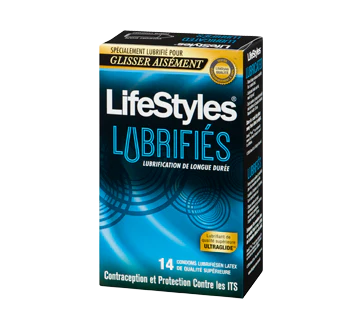 LifeStyles Lubricated Latex Condoms - 14 pieces