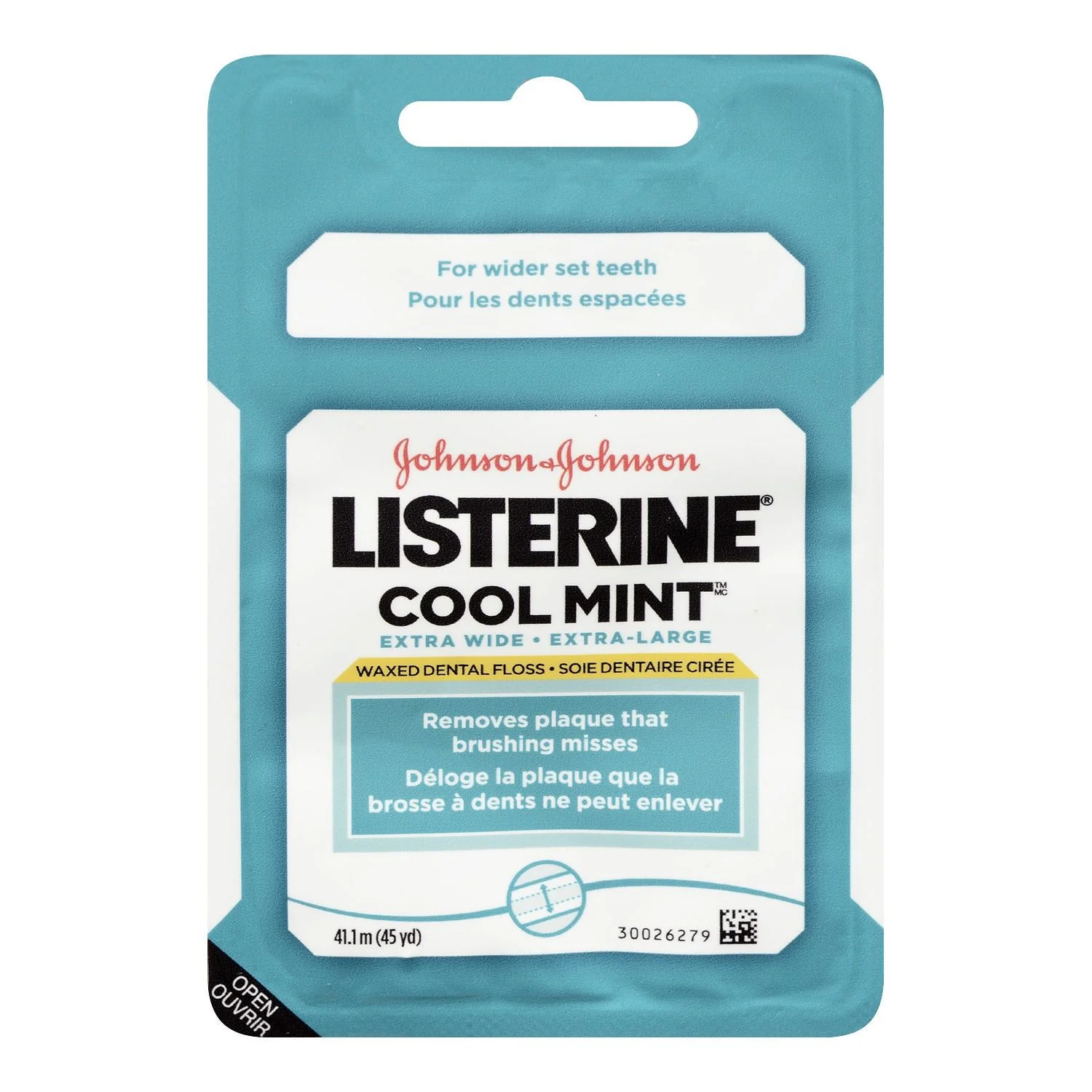 Listerine Cool Mint Extra Wide Waxed Dental Floss - 41.1 m