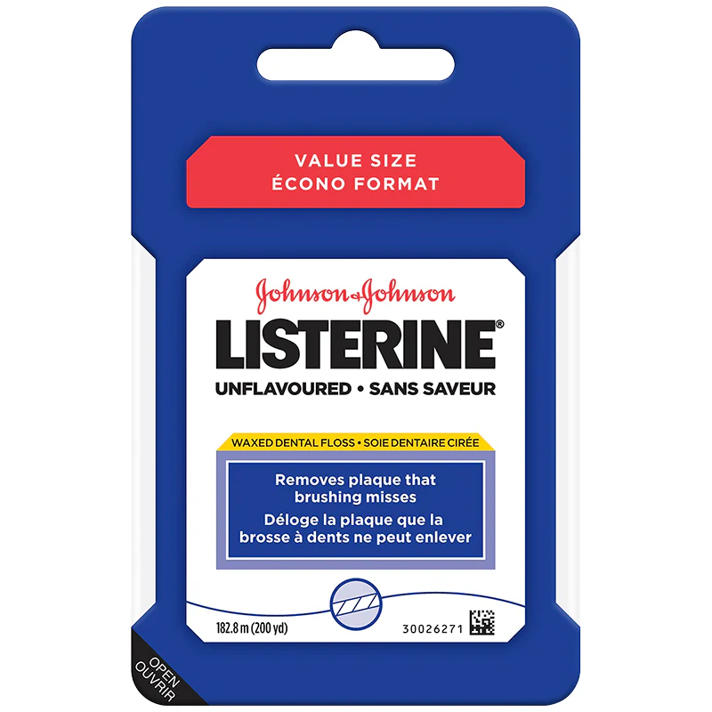 Listerine Waxed Dental Floss - 200 yards