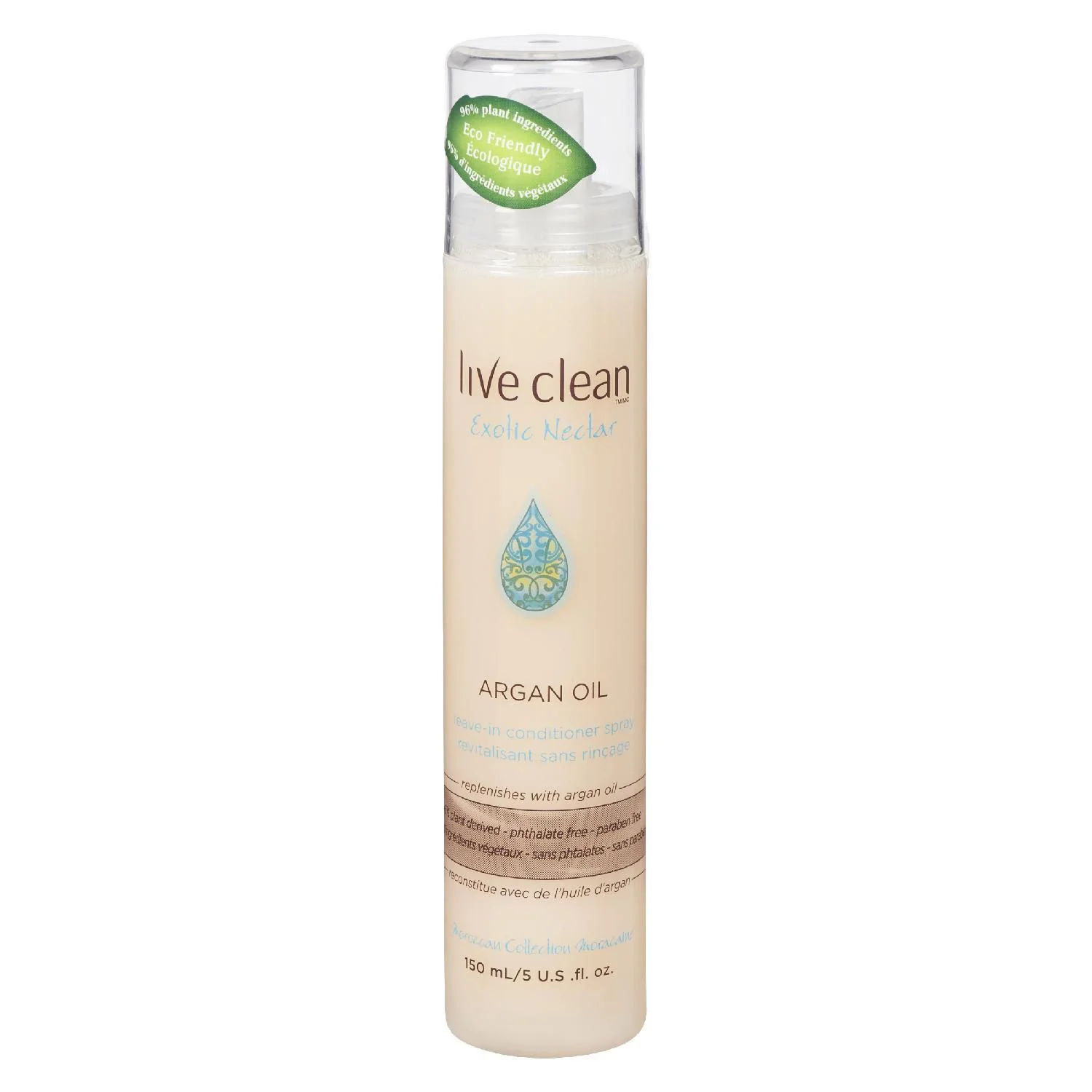 Live Clean Exotic Nectar Argan Oil Leave-in Conditioning Spray - 150 ml