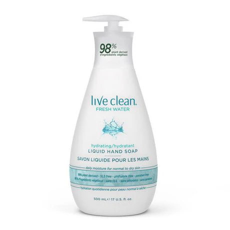 Live Clean Liquid Hand Soap, Sweet Pea - 500 ml - Image 2