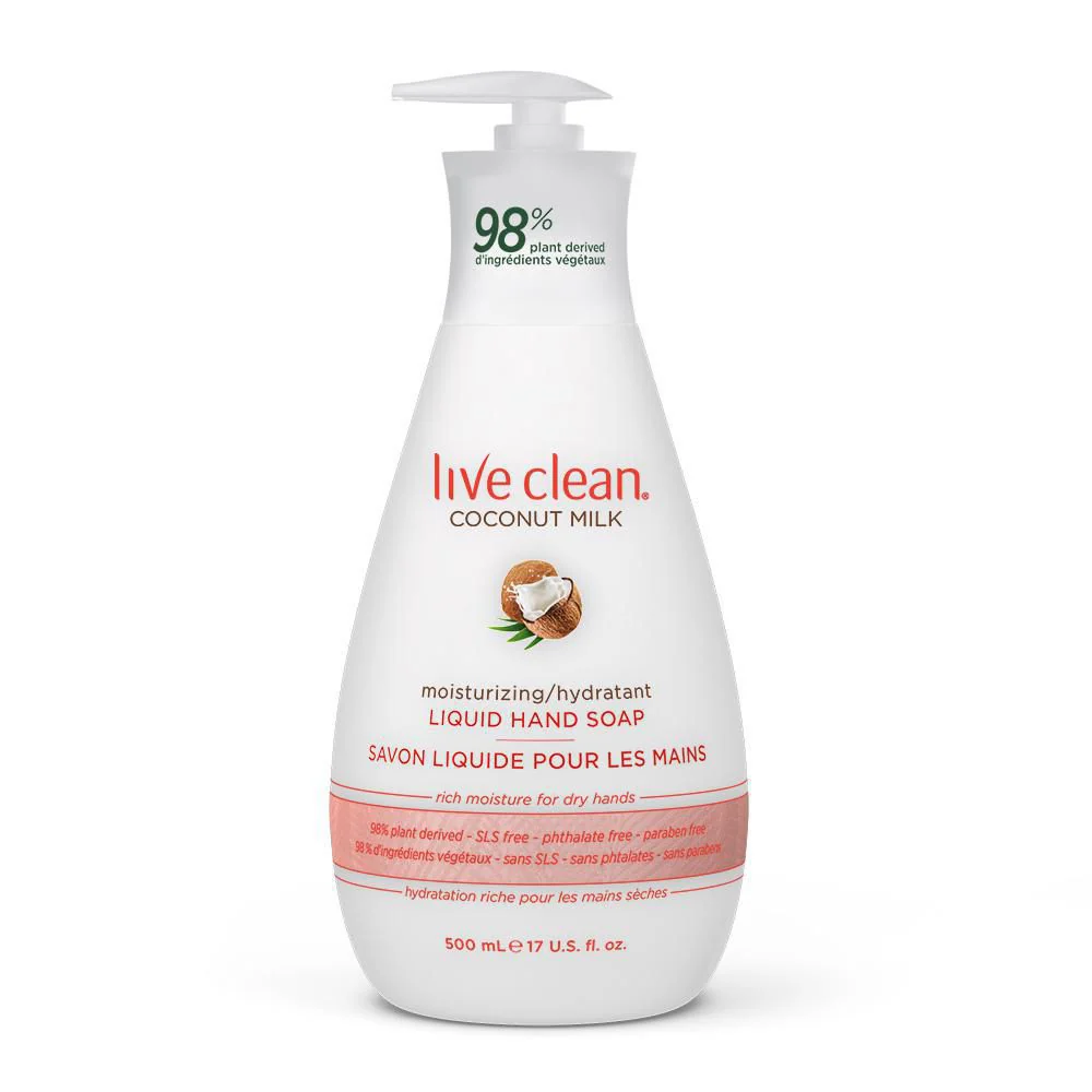 Live Clean Liquid Hand Soap, Sweet Pea - 500 ml - Image 3