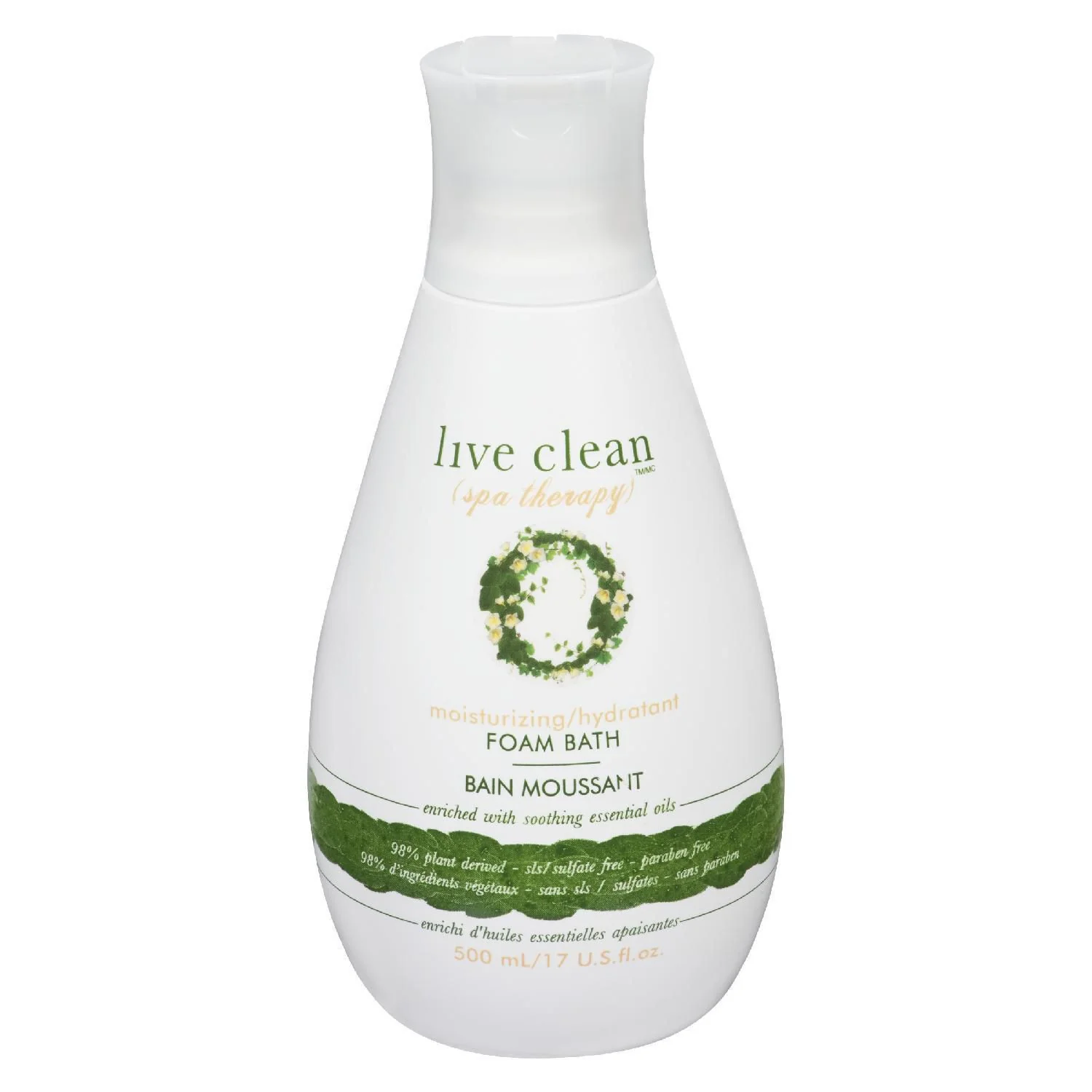 Live Clean Spa Therapy Moisturizing Foam Bath - 500 ml