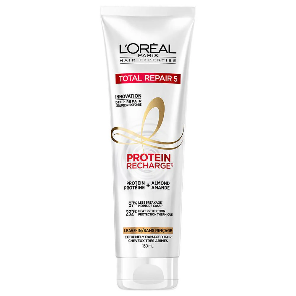 L'Oreal Paris Hair Expertise Total Repair 5 Protein Recharge Leave-In for Extremely Damaged Hair - 150 mL
