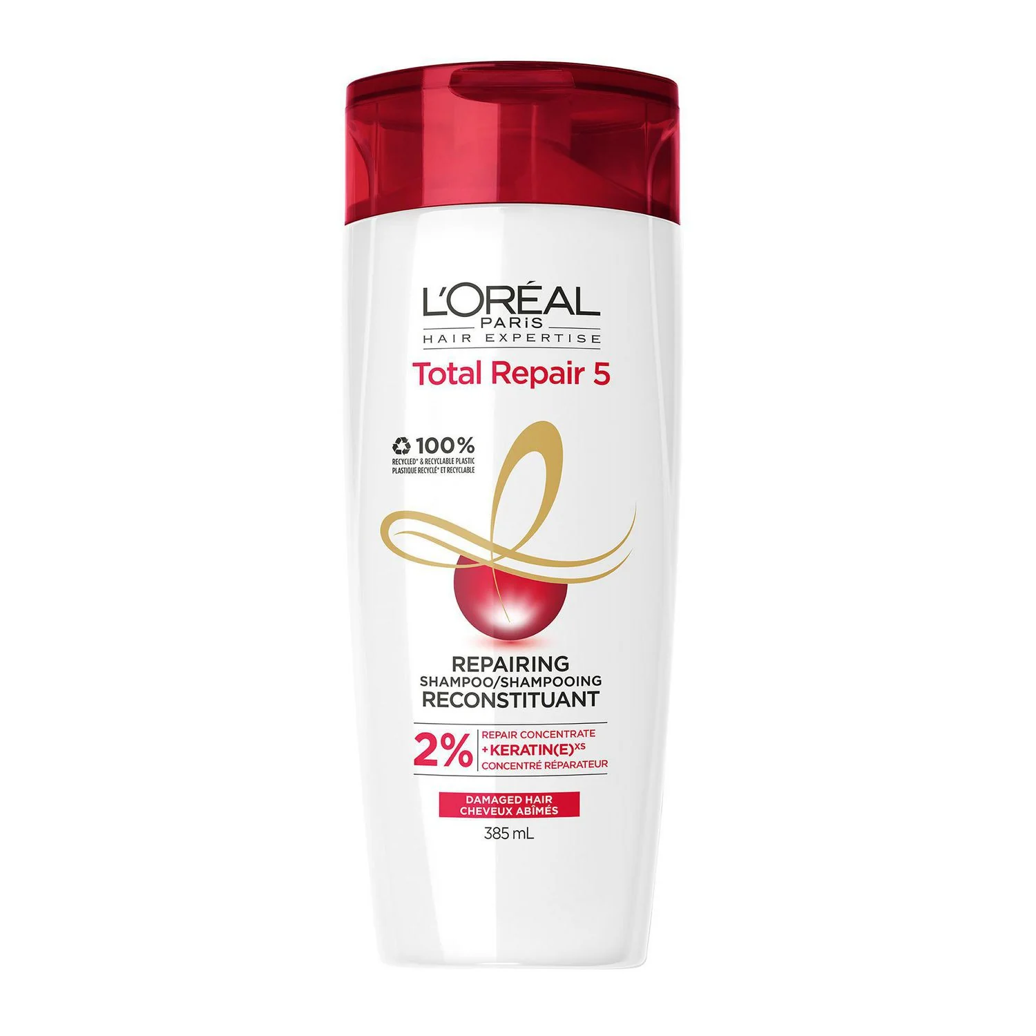 L'Oreal Paris Hair Expertise Total Repair 5 Repairing Shampoo - 385 ml