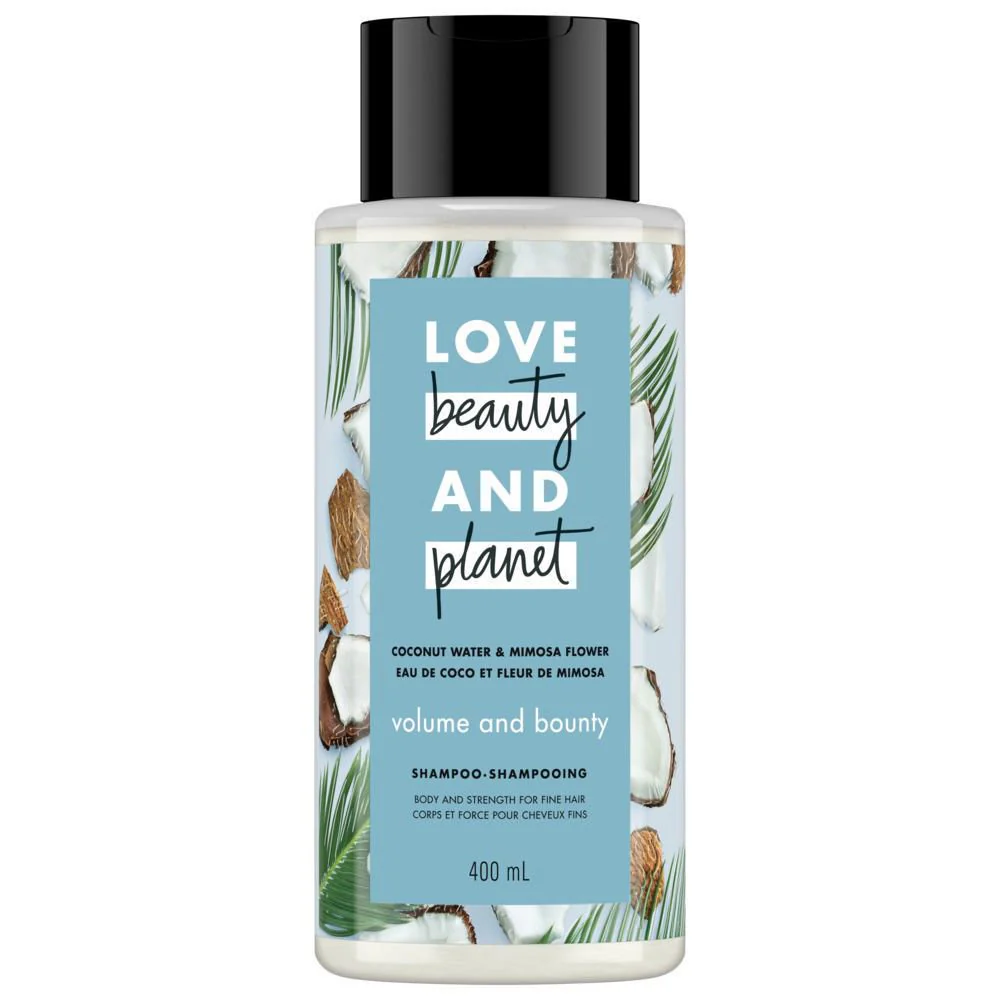 Love Beauty and Planet, Coconut Water & Mimosa Flower, Volume & Bounty Shampoo - 400 ml