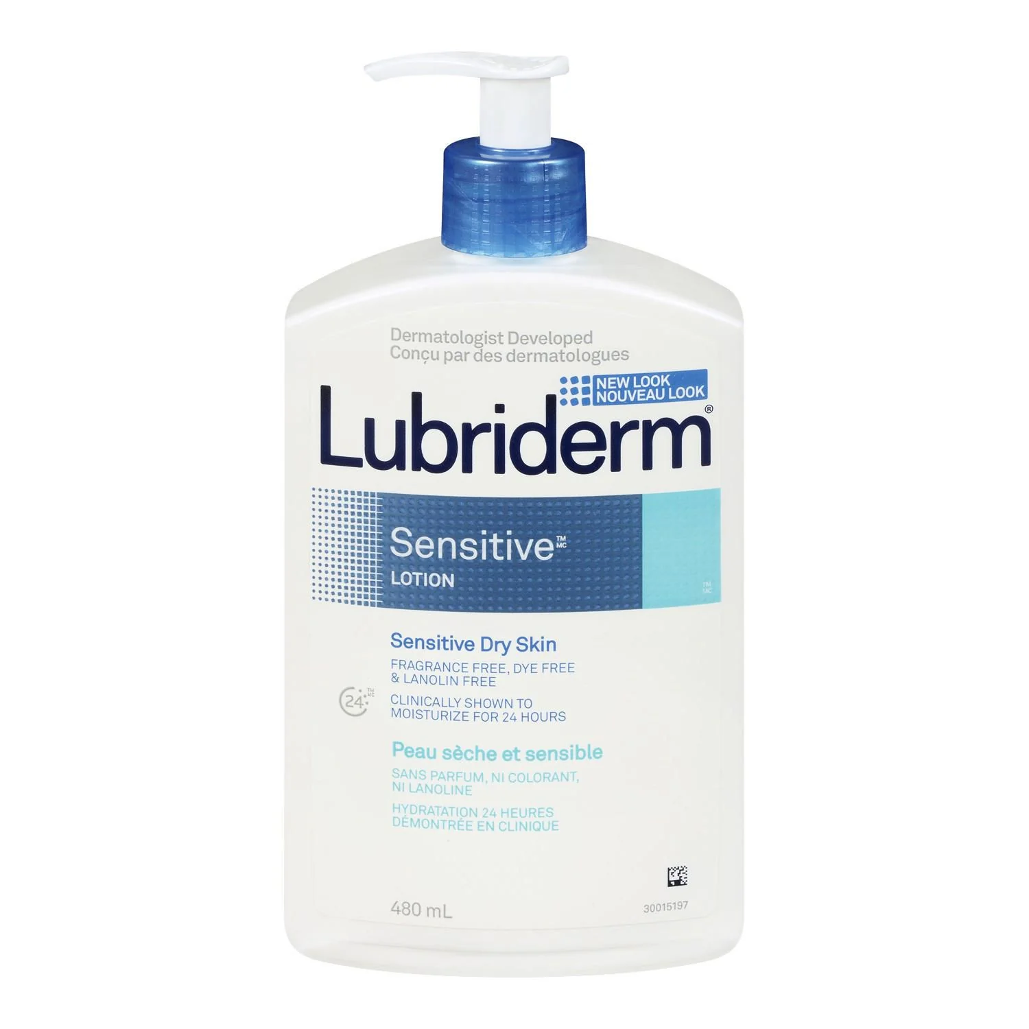 Lubriderm Sensitive Lotion, Fragrance Free, For Sensitive Dry Skin - 480 mL