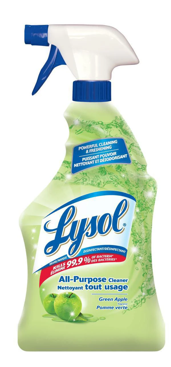 Lysol Disinfectant, All-Purpose Cleaner, Green Apple Fragrance - 650 mL