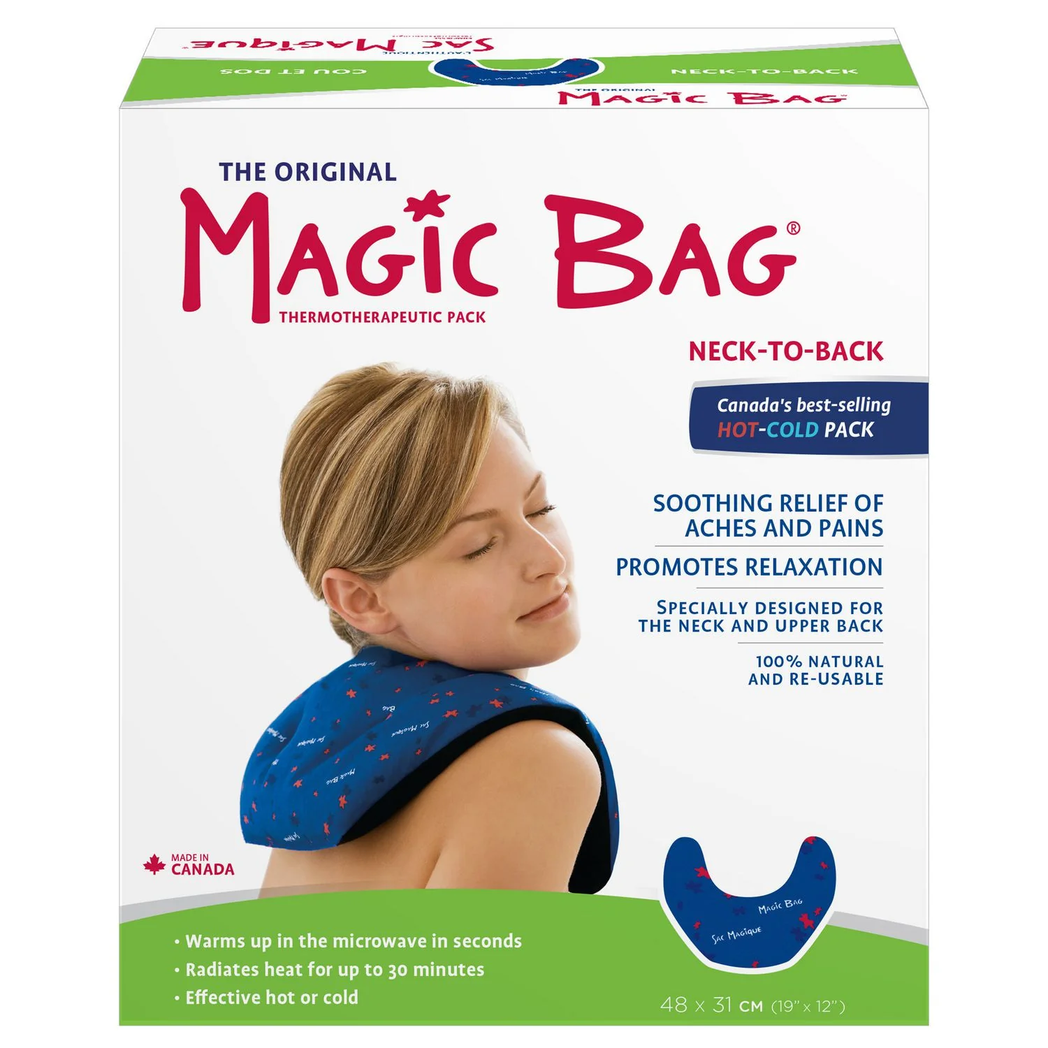 Magic Bag Hot & Cold Pack, Neck-to-Back - 100 g