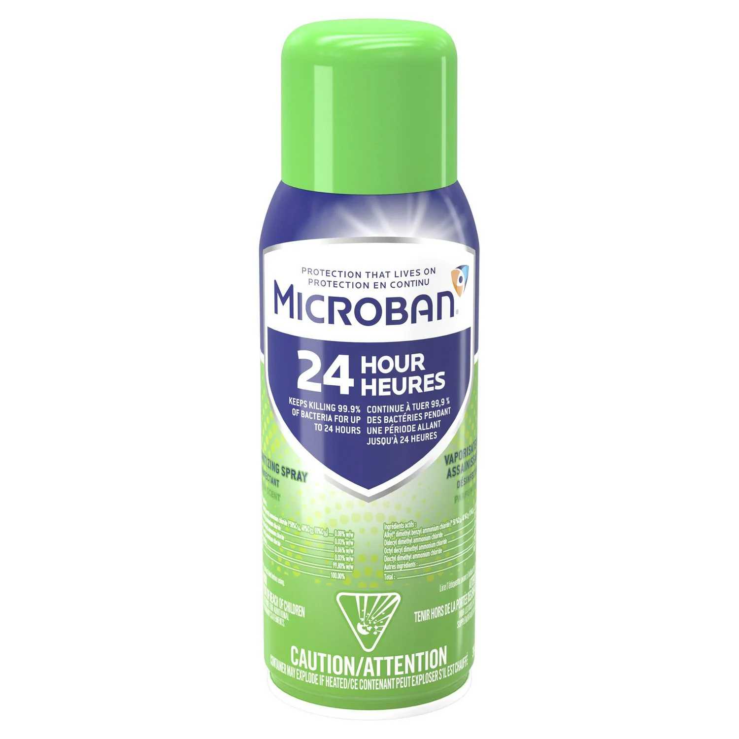 Microban 24 Hour Sanitizing Spray, Fresh Scent