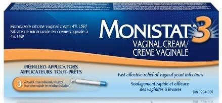 Monistat 3 Vaginal Cream - 3 pre-filled applicators