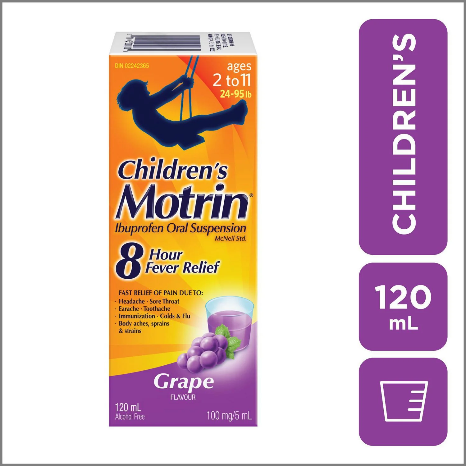 Motrin Children’s Ibuprofen Oral Suspension 120 ml - Image 3