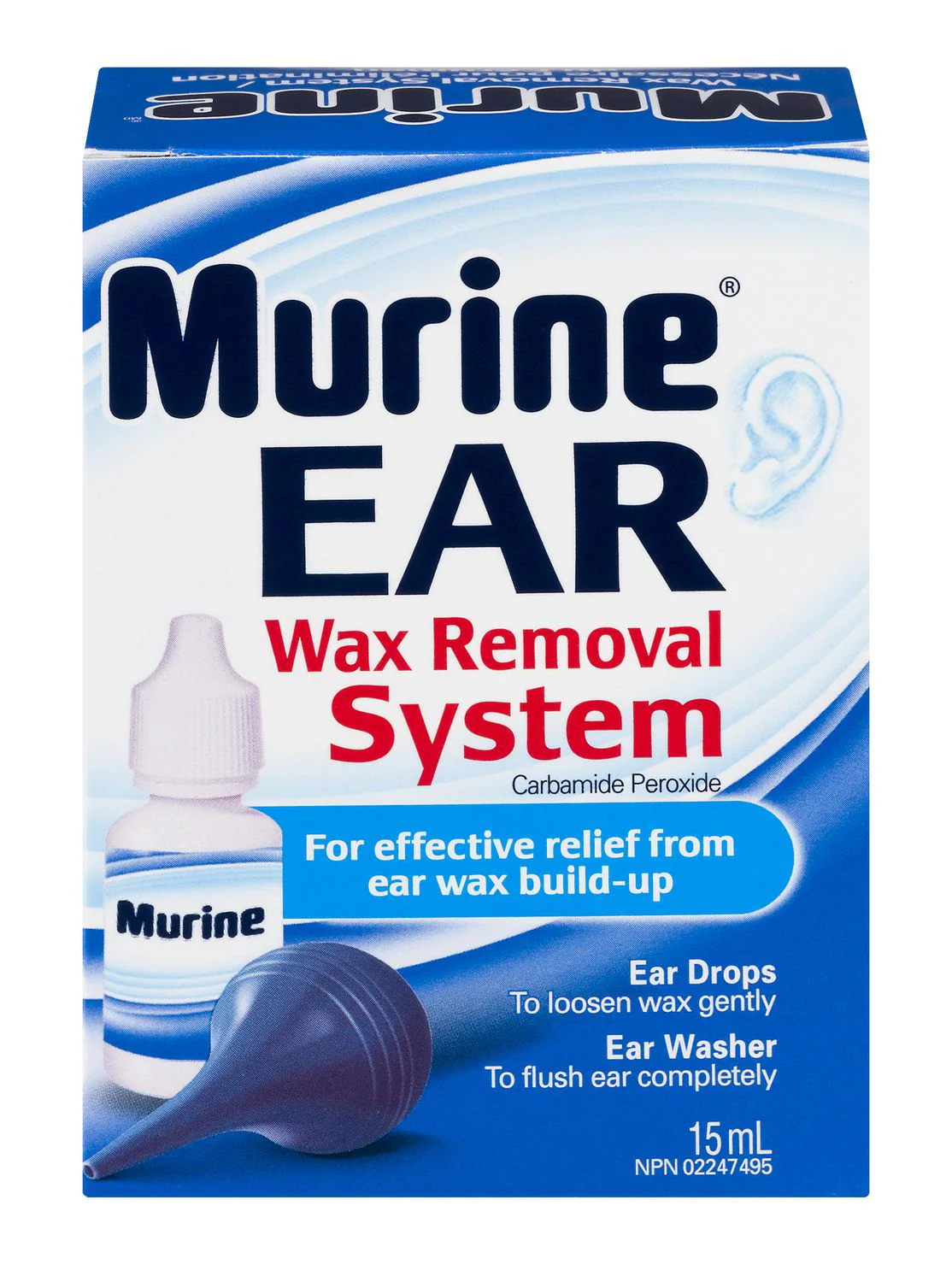Murine Ear Wax Removal System with Ear Washer - 15 ml