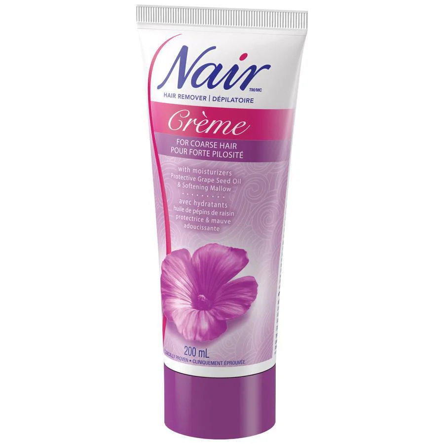 Nair Hair Remover Creme for Coarse Hair with Grape Seed Oil and Softening Mallow - 200 ml