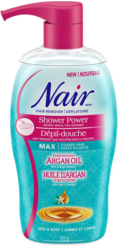 Nair Max Hair Remover, Shower Power for Coarse Hair on Legs & Body - 312 g - Image 2
