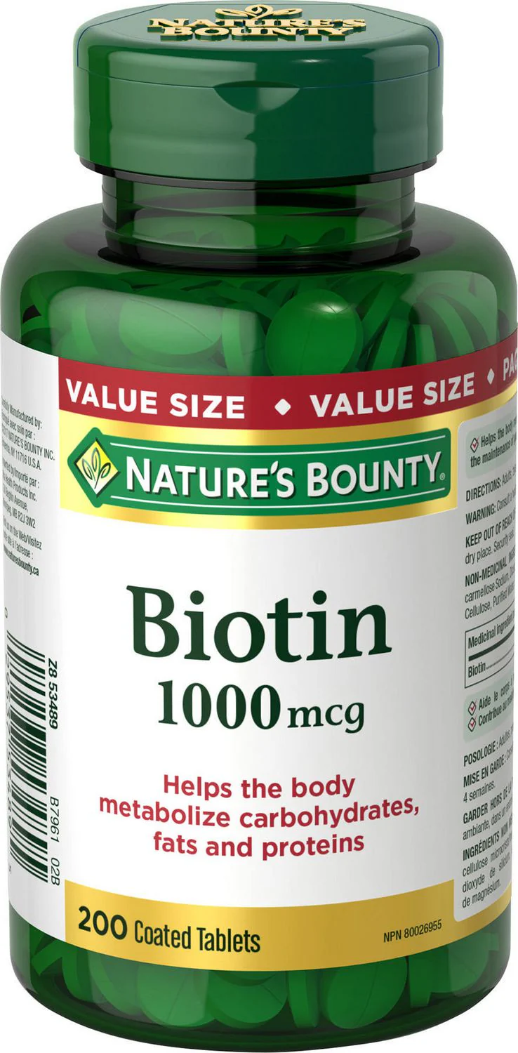 Nature's Bounty Biotin Coated Tablets - 200 tablets
