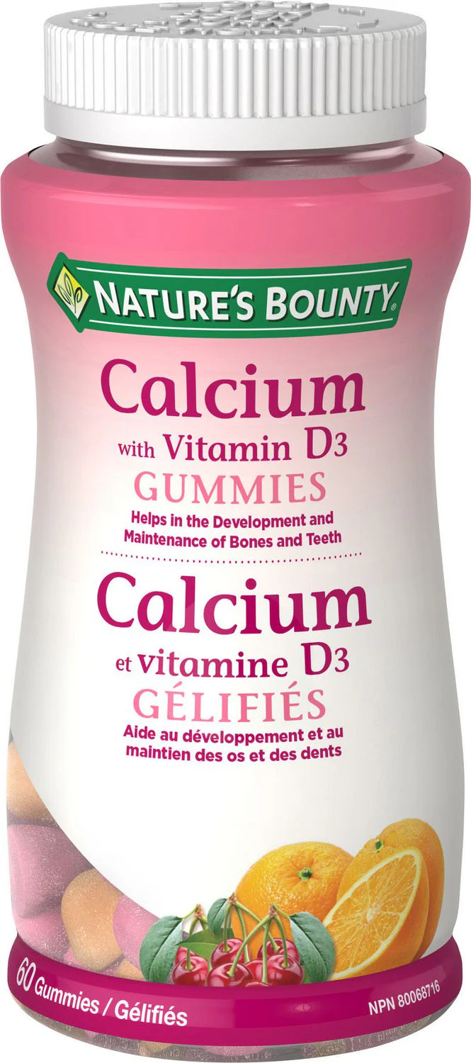 Nature's Bounty Calcium with Vitamin D3 Gummies - 60 gummies