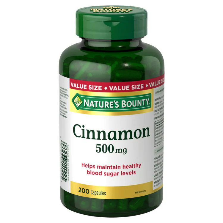 Nature's Bounty Cinnamon Value Size - 200 capsules