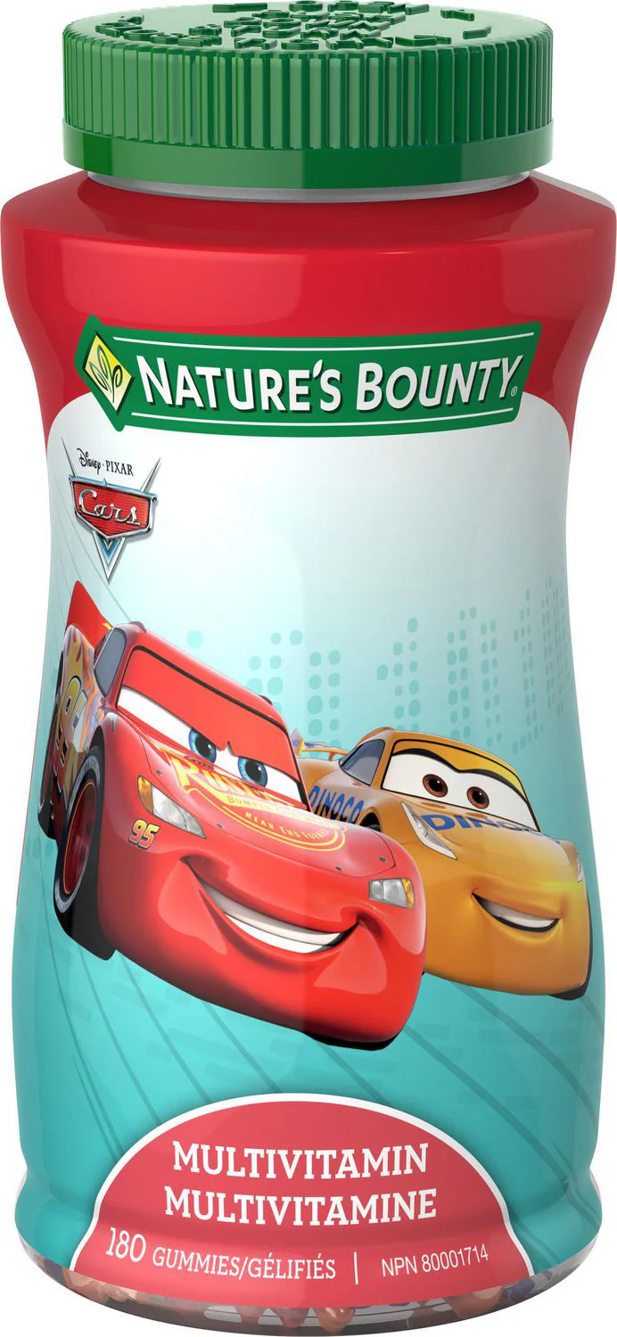 Nature's Bounty Disney Pixar Cars Multivitamin - 180 gummies