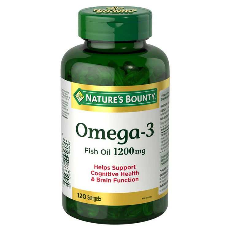 Nature's Bounty Omega-3 Fish Oil 1200mg - 120 softgels - Image 2