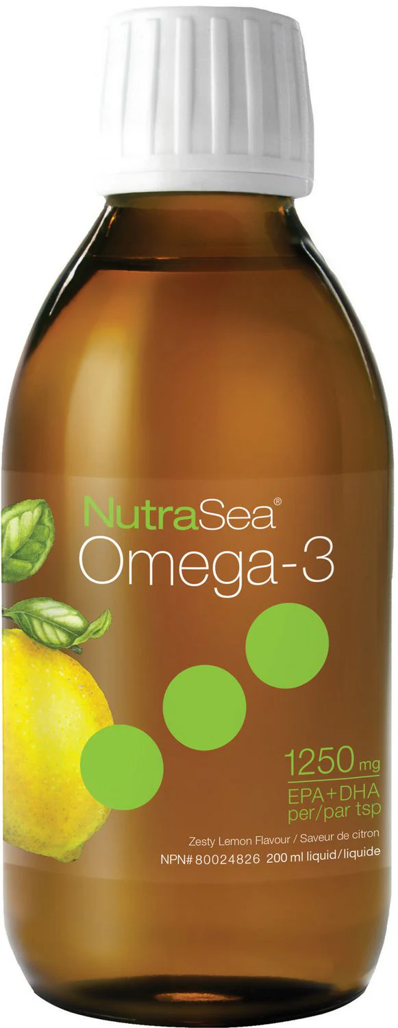 Nature's Way NutraSea Omega-3 Liquid 1250 mg, Lemon - 200 ml