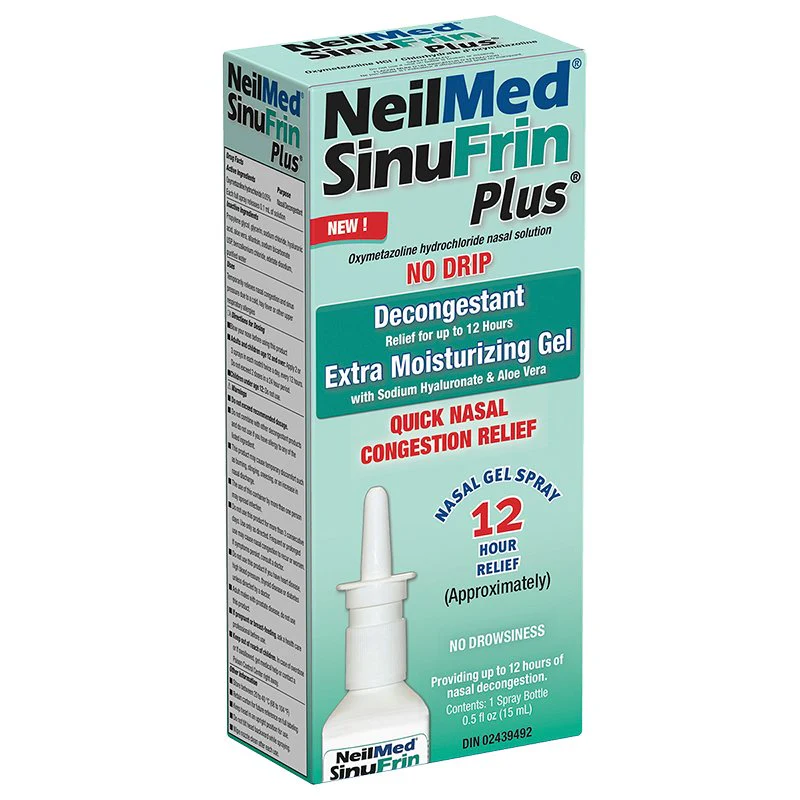 NeilMed SinuFrin Plus Decongestant, Moisturizing Gel - 15 ml