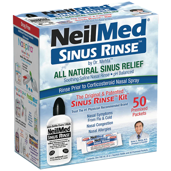 NeilMed Sinus Rinse Kit - 50 premixed packets
