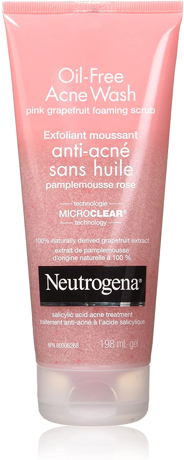 NEUTROGENA Oil-Free Acne Wash Pink Grapefruit Foaming Scrub - 125 ml - Image 2