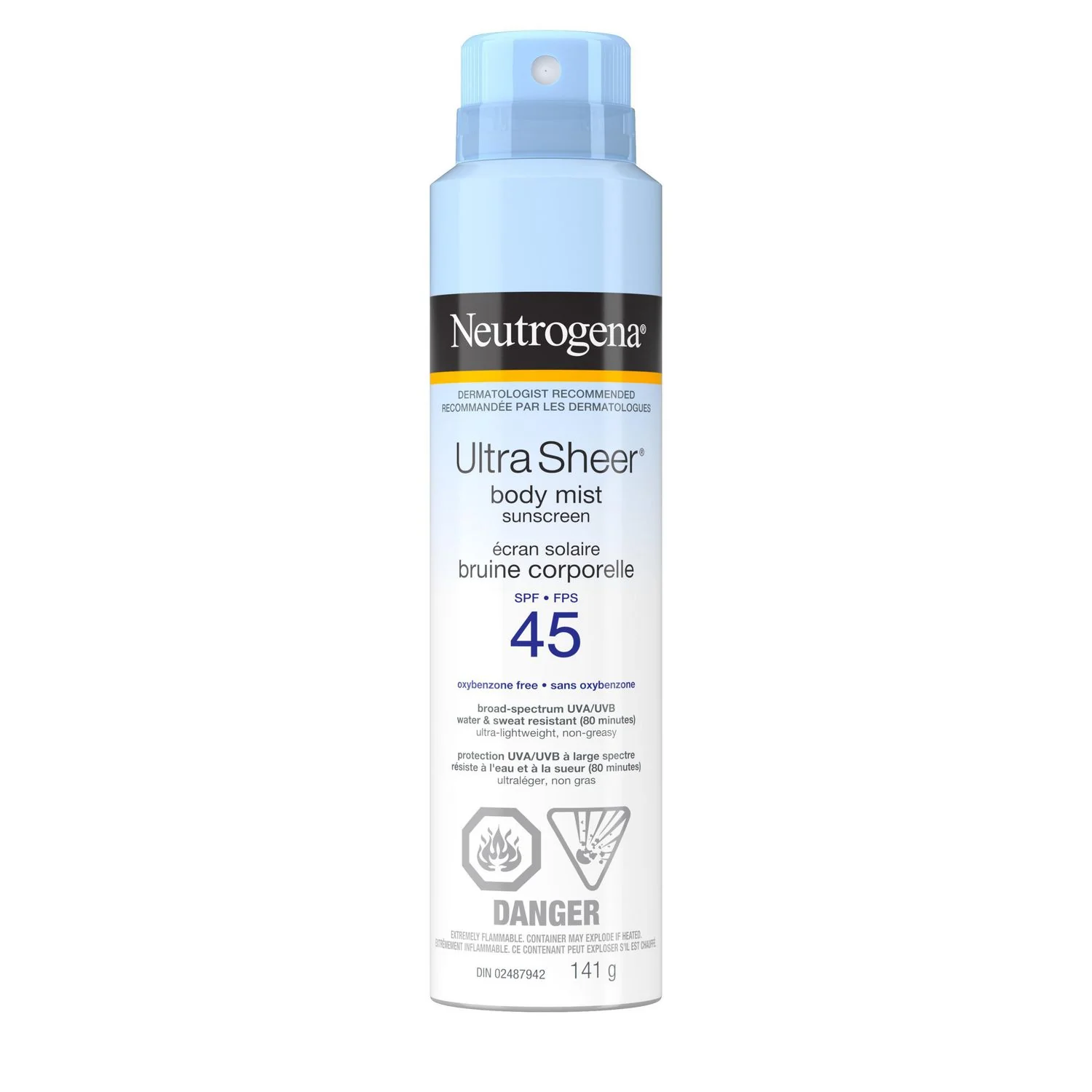 Neutrogena UltraSheer Body Mist Sunscreen SPF 30 - 141g - Image 2