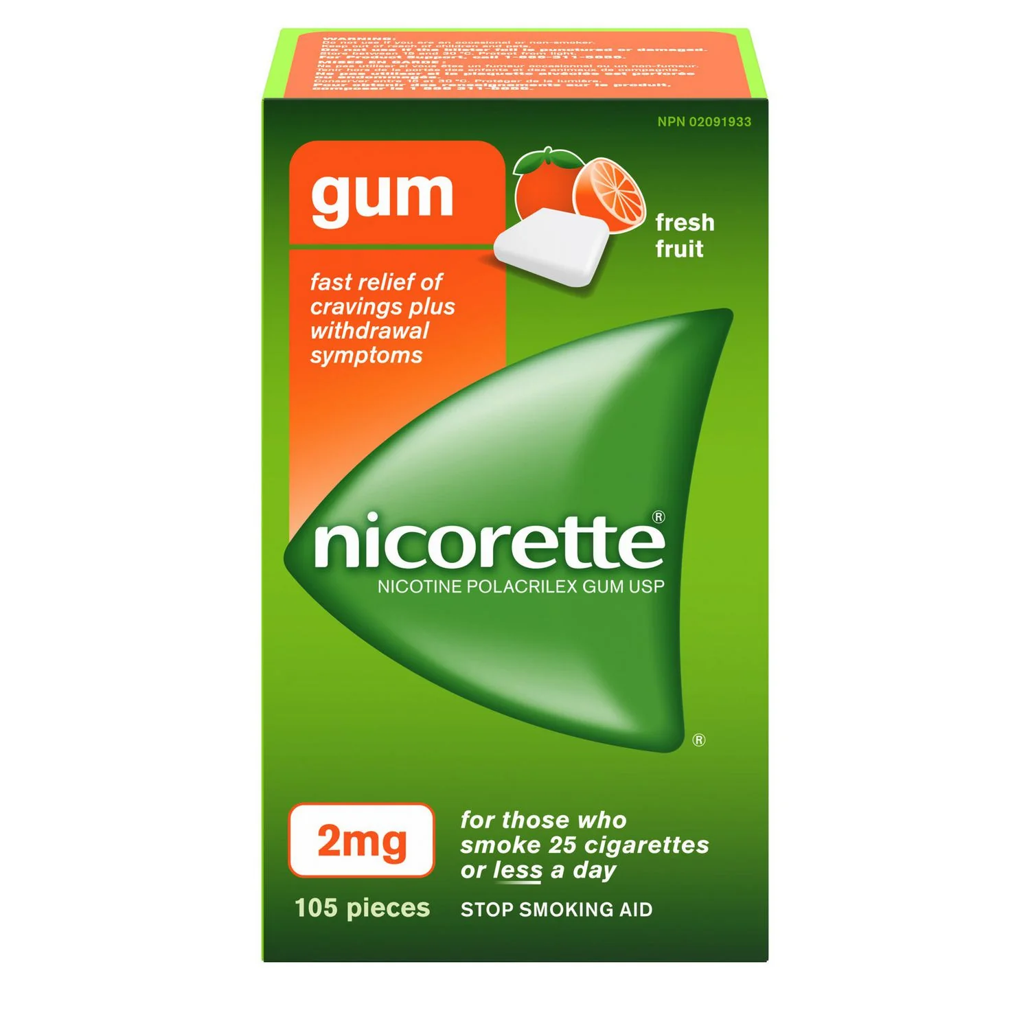 Nicorette Gum, Stop Smoking Aid, for those who smoke 25 cigarettes or less a day - 2 mg x 105 pieces - Image 4