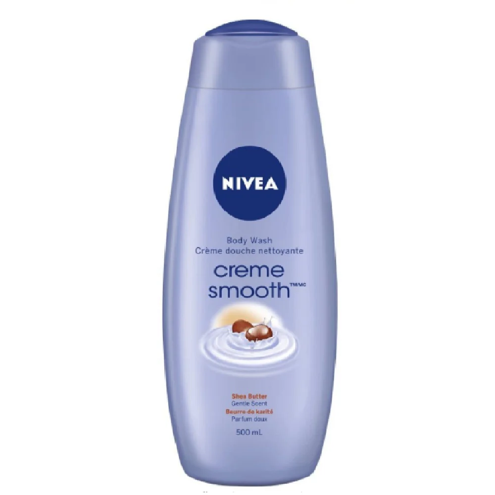 Nivea Creme Smooth Body Wash, Shea Butter - 500 ml
