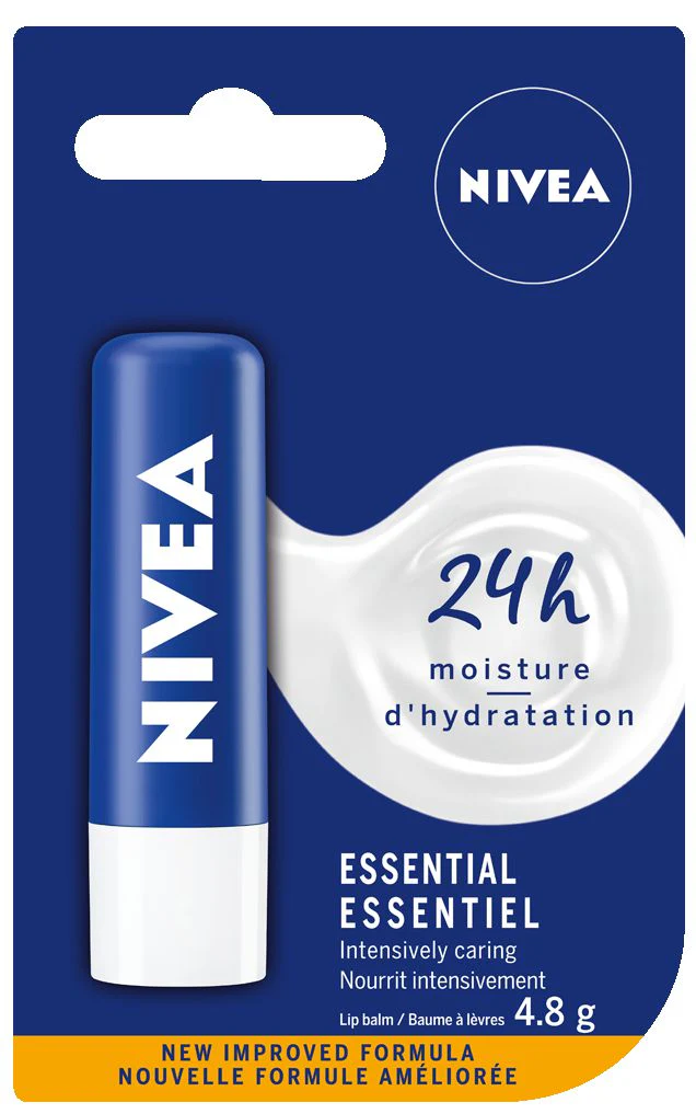 Nivea Essential 24-Hour Moisture Lip Balm Stick - 4.8 g