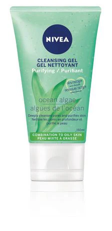Nivea Purifying Cleansing Gel for Combination & Oily Skin, Ocean Algae - 150 ml